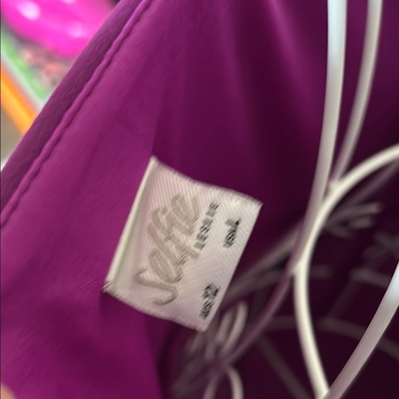 Selfie Leslie Size L Vibrant Purple Mini Dress with Rhinestone Straps - Picture 9 of 9